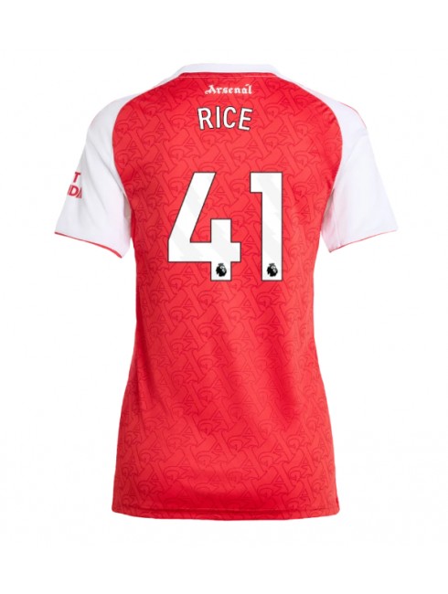 Arsenal Declan Rice #41 Zenski Domaci Dres 2025-26 Kratak Rukavima Arsenal Declan Rice #41 Zenski Domaci Dres 2025-26 Kratak Rukavima